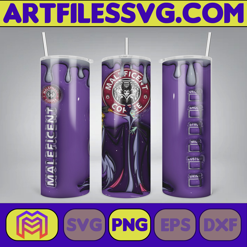 Halloween Character Coffee Wrap Sublimation Tumbler Design Download PNG, 20 Oz Digital Tumbler Wrap PNG Download (3).jpg