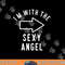 Couples Halloween Costume Shirts I m With The Sexy Angel png, sublimation copy.jpg