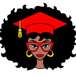 graduation black woman svg, silhouette cut file, black power, cut file svg, png, eps, dxf, instant download