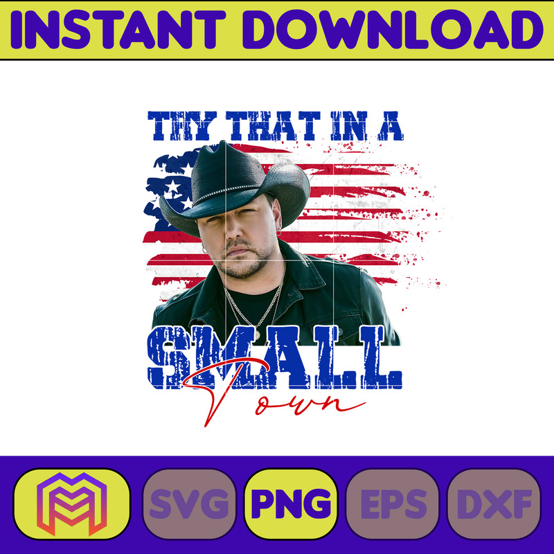 Try That In A Small Town Png, Cow Skull Small Town Png, Retro Country Shirt Png, Country Music, American Flag (7).jpg