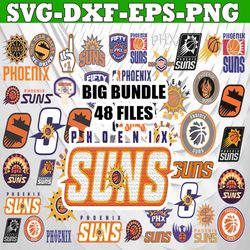 Bundle 48 Files Phoenix Suns Basketball Team svg, Phoenix Suns svg, NBA Teams Svg, NBA Svg, Png, Dxf, Eps, Instant Downl