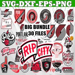 bundle 31 files portland trail blazers basketball team svg, portland trail blazers svg, nba teams svg, nba svg, png, dxf