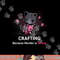Crafting because Murder is Wrong Halloween Funny Cat png, sublimation copy.jpg
