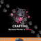 Crafting because Murder is Wrong Halloween Funny Cat png, sublimation copy.jpg