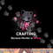Crafting because Murder is Wrong Halloween Funny Cat png, sublimation copy.jpg