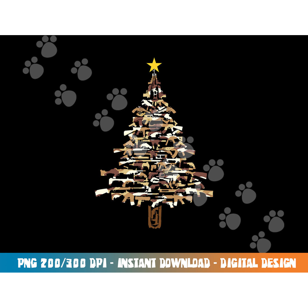 Guns Christmas Tree - Camo Print Xmas Gift For Gun Lover png, sublimation copy.jpg