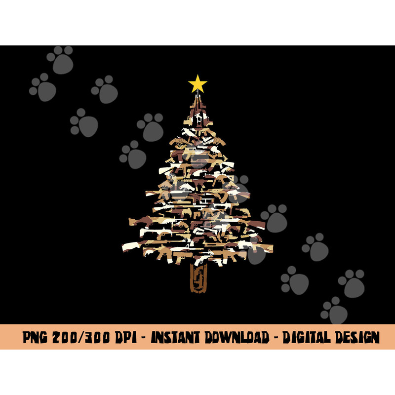 Guns Christmas Tree - Camo Print Xmas Gift For Gun Lover png, sublimation copy.jpg