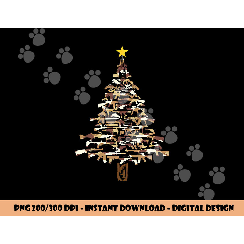 Guns Christmas Tree - Camo Print Xmas Gift For Gun Lover png, sublimation copy.jpg