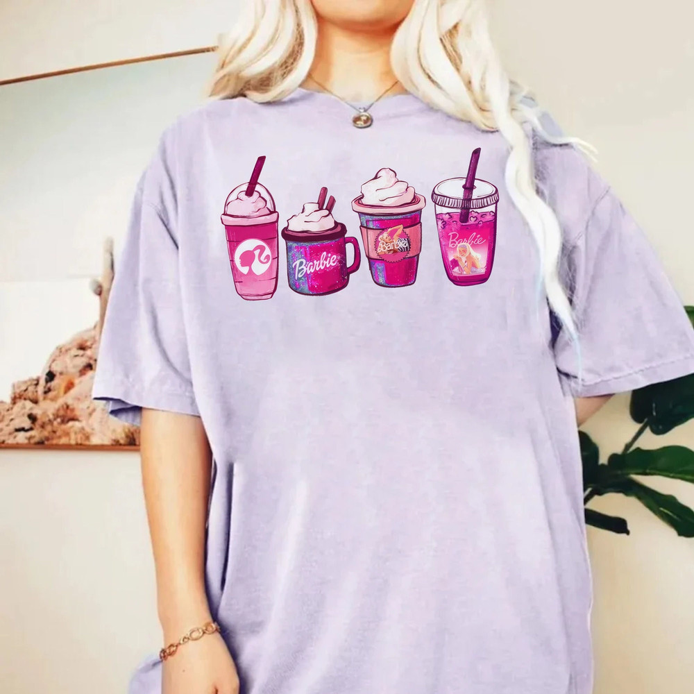 Barbie Movie 2023 T-Shirt, Come On Barbie, Let's Go Party T-Shirt, Barbie T-Shirt, Barbie Coffee Lover Shirt, Barbie Drink Comfort Colors - 1.jpg