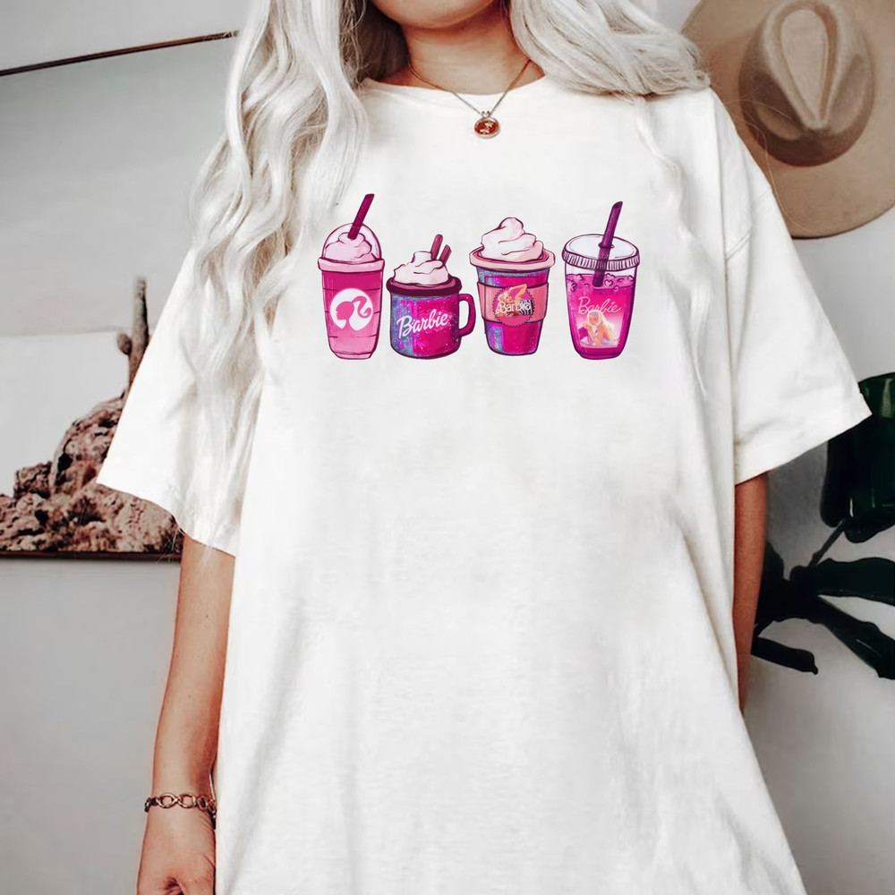 Barbie Movie 2023 T-Shirt, Come On Barbie, Let's Go Party T-Shirt, Barbie T-Shirt, Barbie Coffee Lover Shirt, Barbie Drink Comfort Colors - 2.jpg