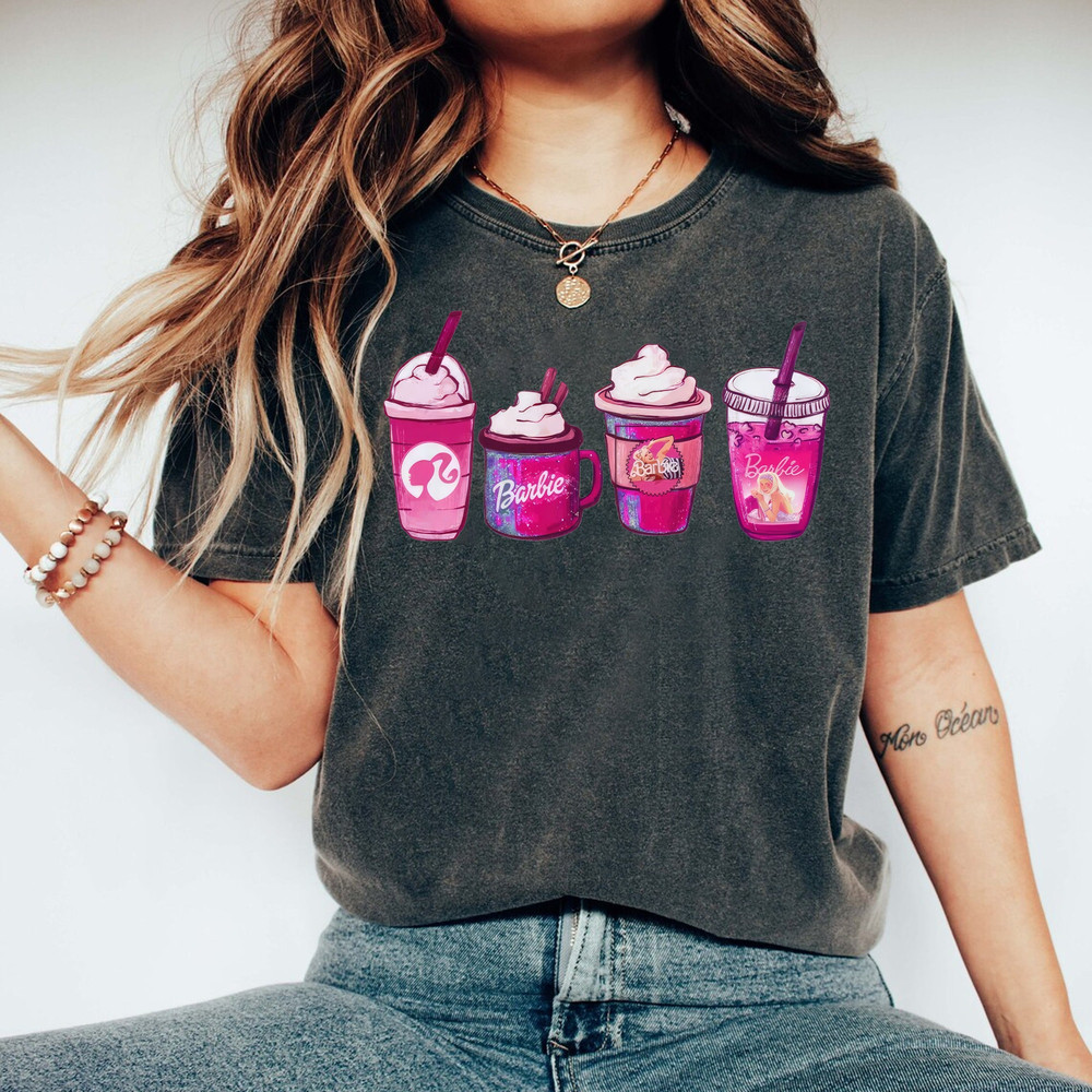 Barbie Movie 2023 T-Shirt, Come On Barbie, Let's Go Party T-Shirt, Barbie T-Shirt, Barbie Coffee Lover Shirt, Barbie Drink Comfort Colors - 7.jpg