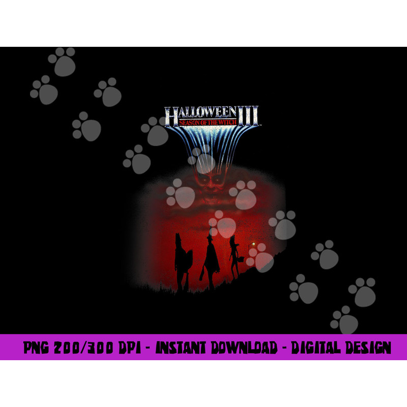 Halloween 3 Season Of The Witch Silhouette Poster png,sublimation copy.jpg