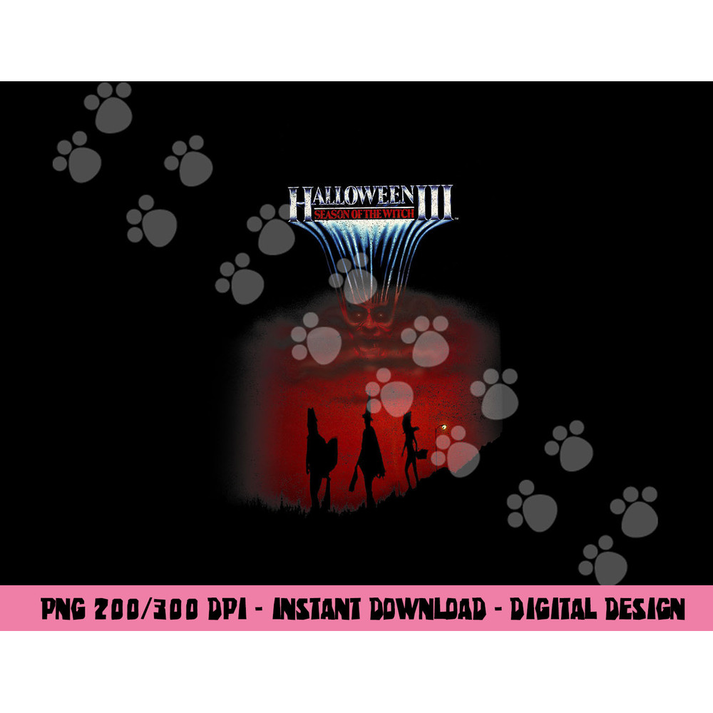 Halloween 3 Season Of The Witch Silhouette Poster png,sublimation copy.jpg