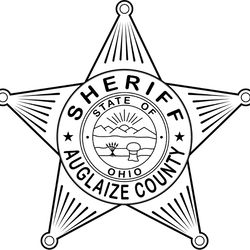 auglaize county sheriff badge ohio vector file black white vector outline or line art file