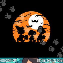 peanuts - halloween - trick or treat silhouettes png, sublimation copy