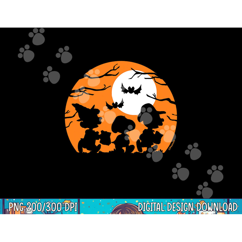 Peanuts - Halloween - Trick Or treat Silhouettes png, sublimation copy.jpg