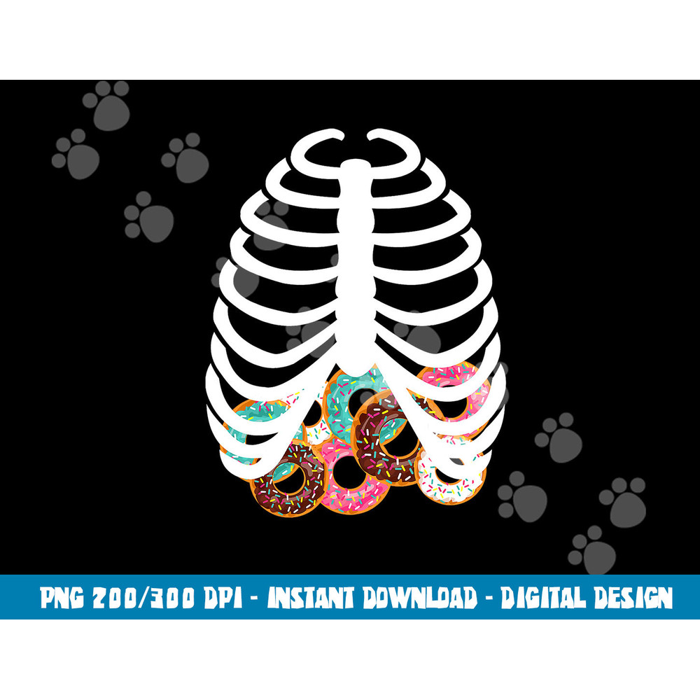 Halloween Adult Kids Food Costume Rib Cage Skeleton Donuts  png,sublimation copy.jpg
