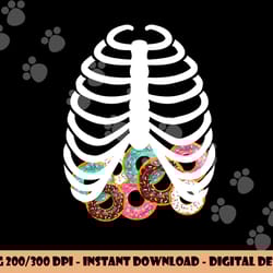 halloween adult kids food costume rib cage skeleton donuts png,sublimation copy