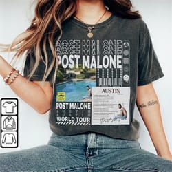 post malone rap shirt, y2k 90s merch vintage album austin twelve carot tour 2023 tickets graphic tee gift for fan l2605r