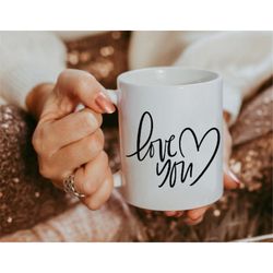 love you mug, love you coffee mug, couple mug, anniversary gift idea, valentine gift, couple gift, love you mug, proposa