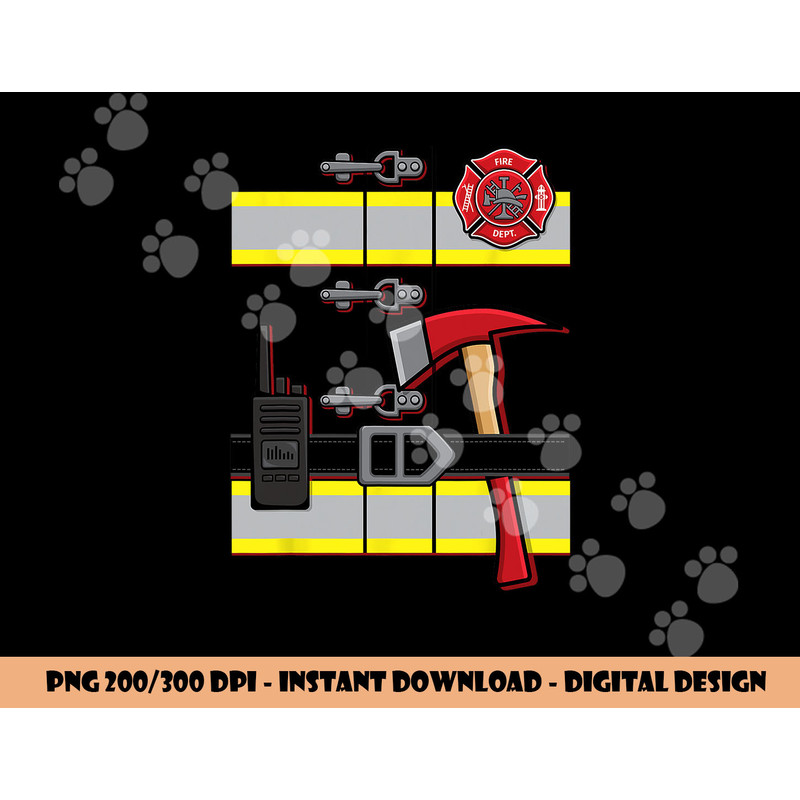 Halloween DIY Firefighter Uniform Costume png, sublimation copy.jpg