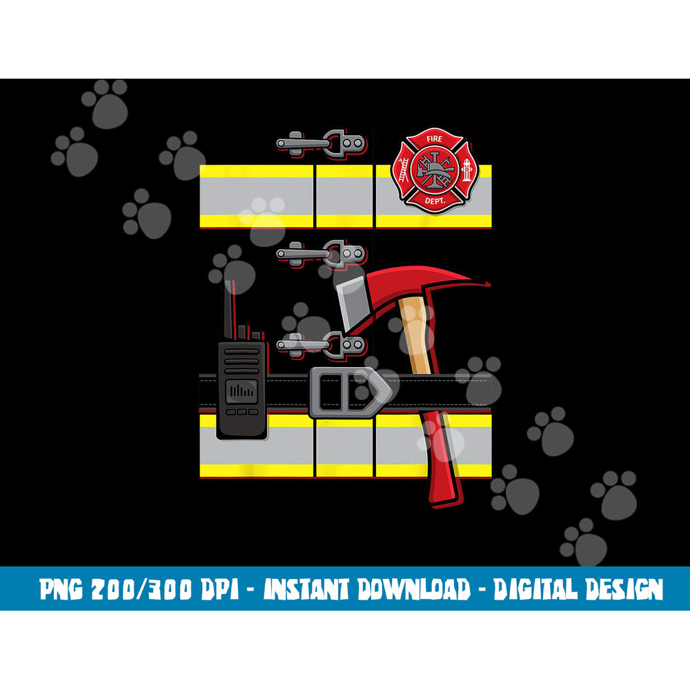 Halloween DIY Firefighter Uniform Costume png, sublimation copy.jpg