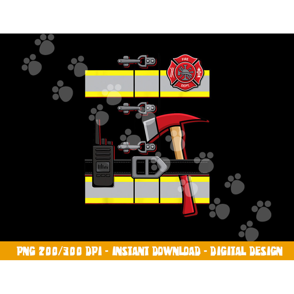Halloween DIY Firefighter Uniform Costume png, sublimation copy.jpg