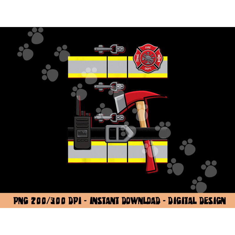 Halloween DIY Firefighter Uniform Costume png, sublimation copy.jpg