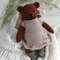 Christmas teddy bear knitting pattern, stuffed knitted doll. Animal toy pattern. Knitting bear pattern PDF.jpg