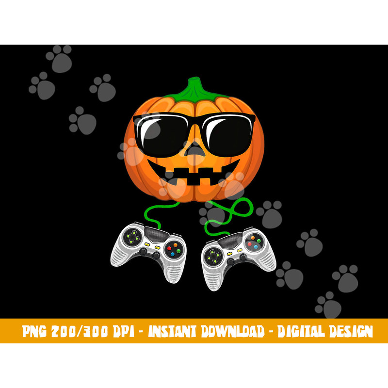 Halloween Jack O Lantern Gamer Boys Kids Men Funny Halloween  png,sublimation copy.jpg