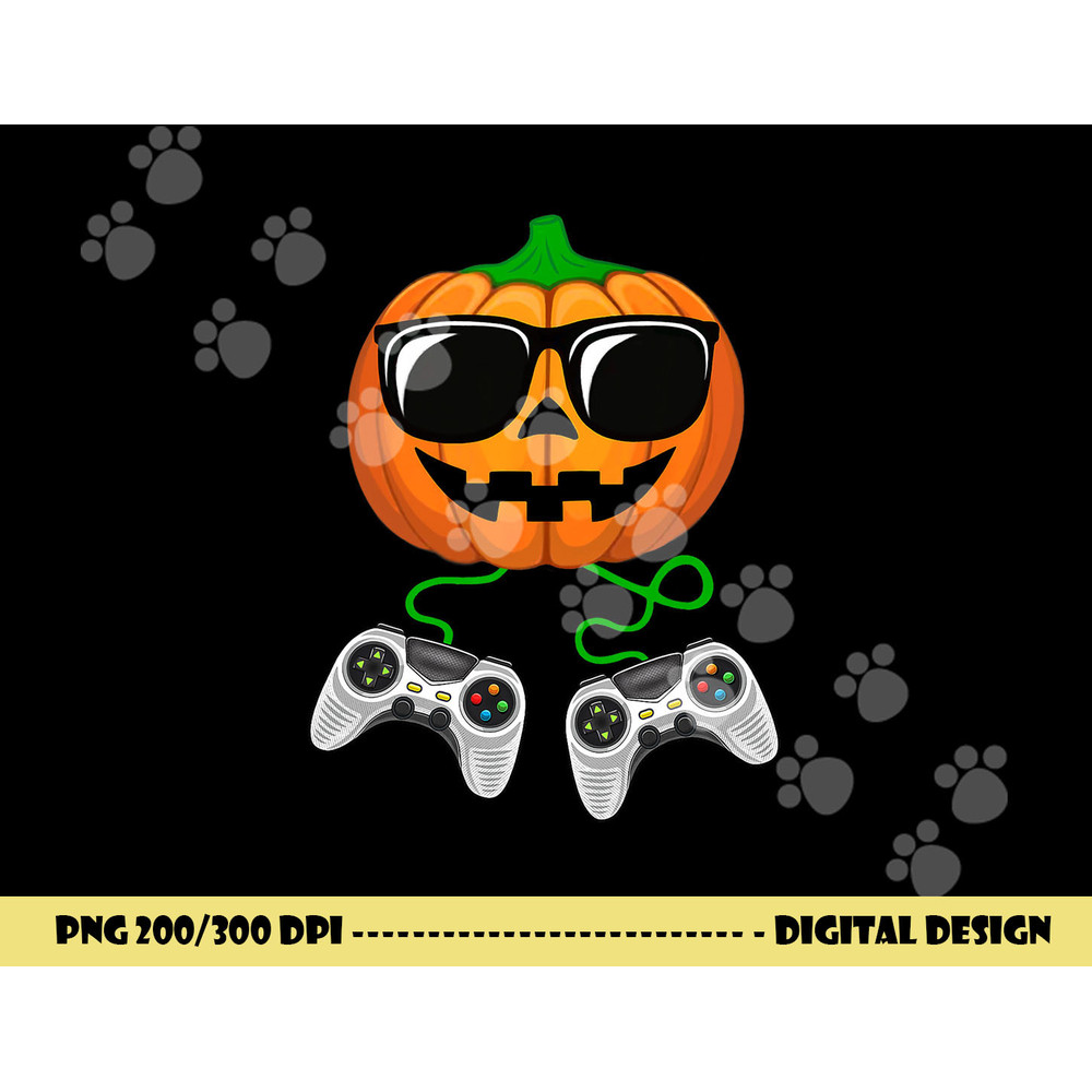 Halloween Jack O Lantern Gamer Boys Kids Men Funny Halloween  png,sublimation copy.jpg