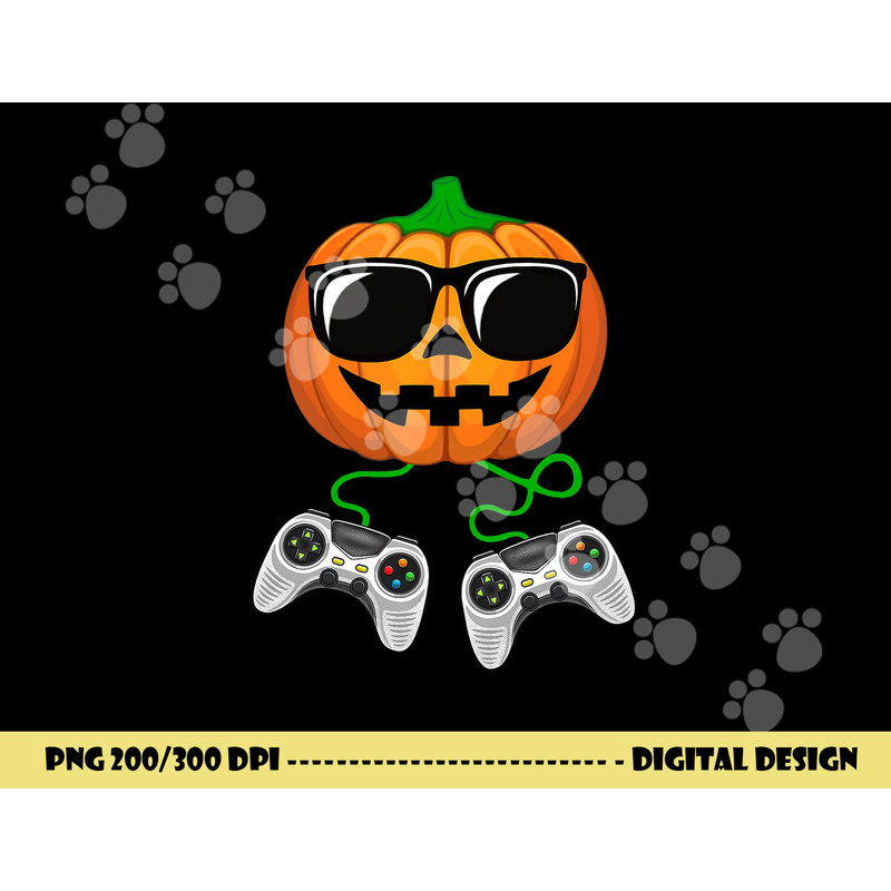 Halloween Jack O Lantern Gamer Boys Kids Men Funny Halloween  png,sublimation copy.jpg