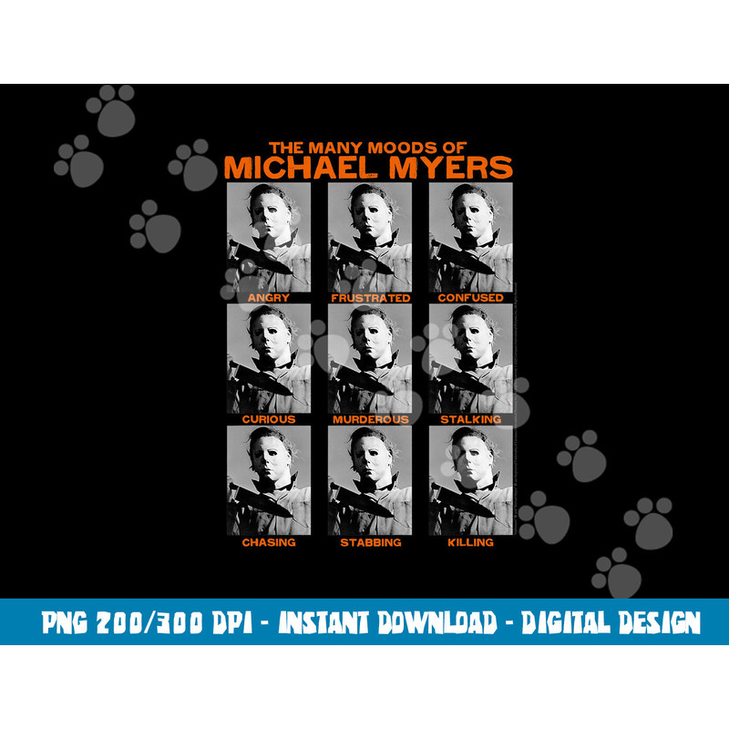 Halloween Many Moods of Michael Myers png, sublimation copy.jpg
