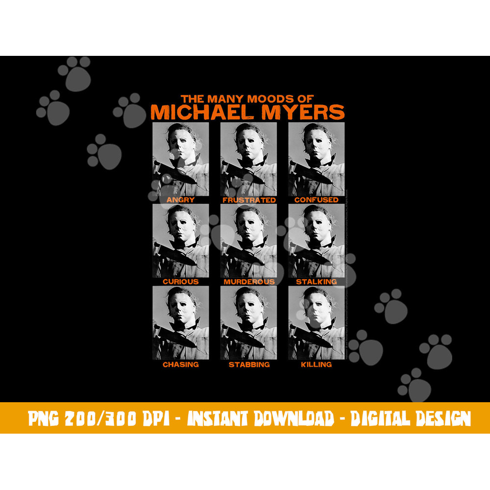 Halloween Many Moods of Michael Myers png, sublimation copy.jpg
