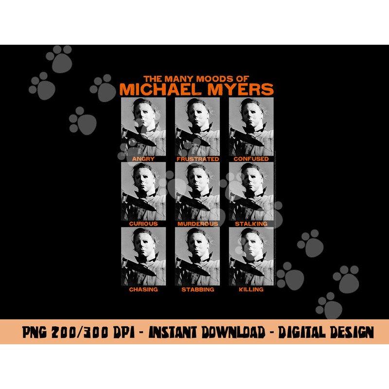 Halloween Many Moods of Michael Myers png, sublimation copy.jpg