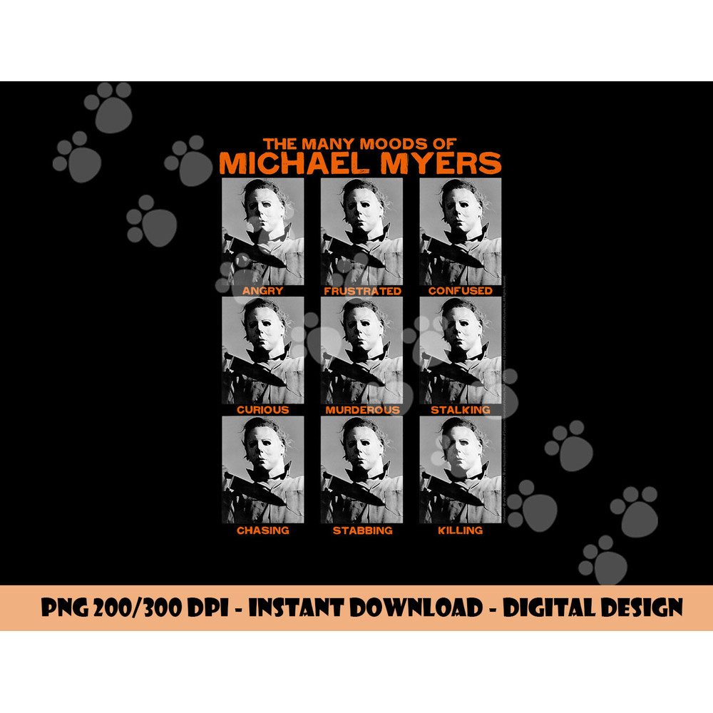 Halloween Many Moods of Michael Myers png, sublimation copy.jpg