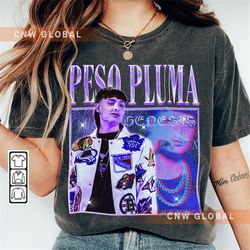 peso pluma music shirt, genesis new album 2023 mexico sweatshirt, peso pluma 90s y2k vintage retro bootleg unisex gift f