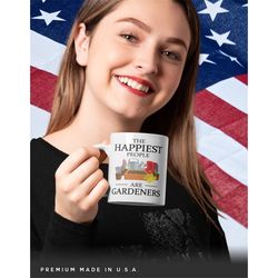 happiest gardener gift, plant mug, houseplant lover cup, plant lady mug, green thumb gift, plant nursery owner, garden l