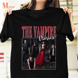 the vampire diaries homage t-shirt, vampire shirt, the vampire diaries tv series shirt, the vampire diaries shirt for fa