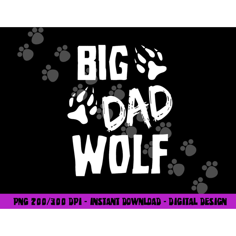 Halloween Shirt Dad Men Funny Costume Daddy Big Dad Wolf png,sublimation copy.jpg