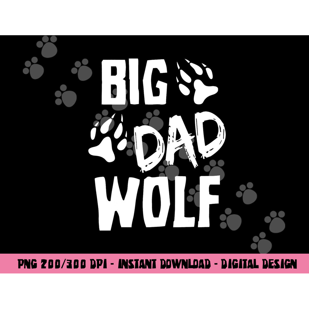 Halloween Shirt Dad Men Funny Costume Daddy Big Dad Wolf png,sublimation copy.jpg