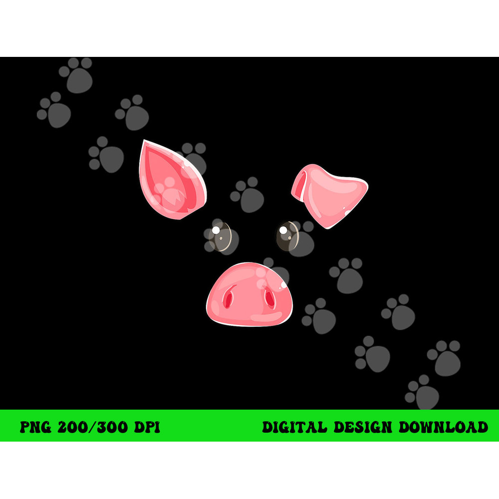 Cute Pig Face Halloween Costume Pig Family Matching png, sublimation copy.jpg