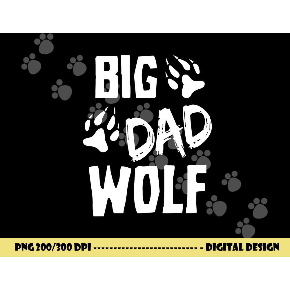 Halloween Shirt Dad Men Funny Costume Daddy Big Dad Wolf png,sublimation copy.jpg