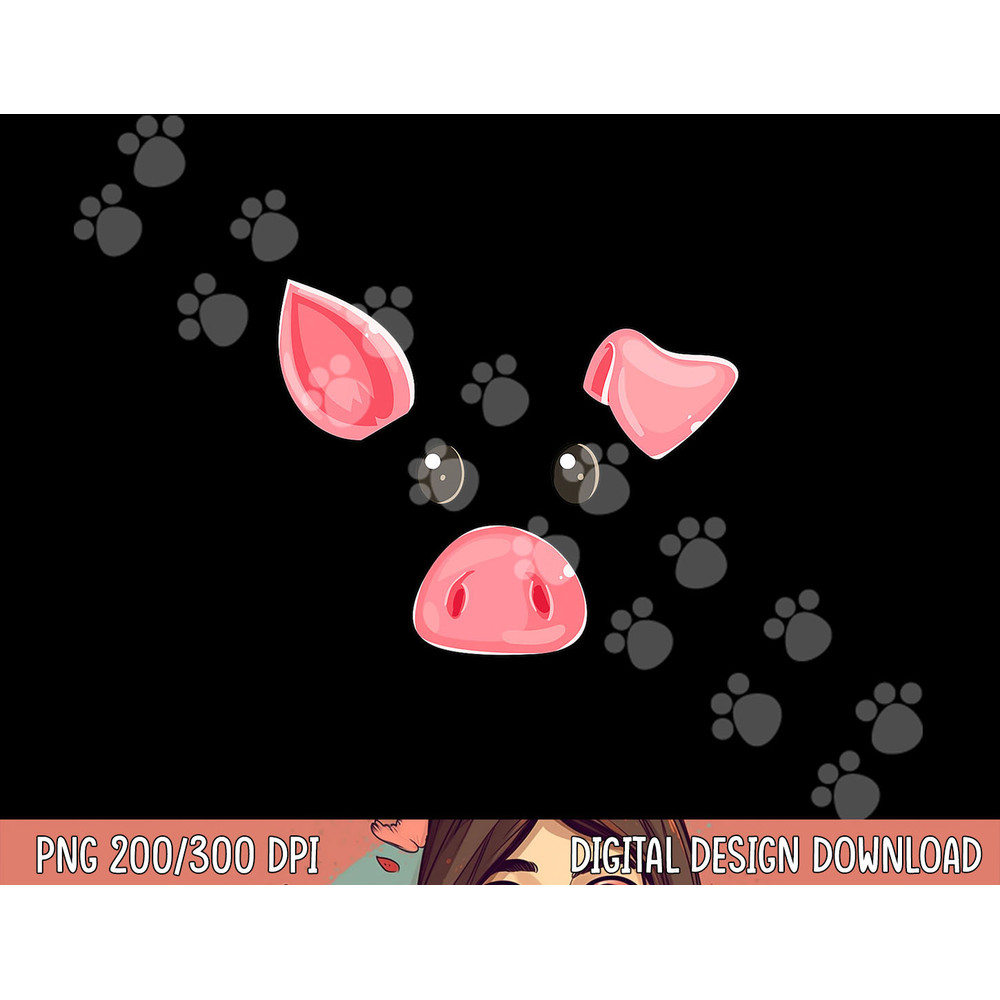 Cute Pig Face Halloween Costume Pig Family Matching png, sublimation copy.jpg