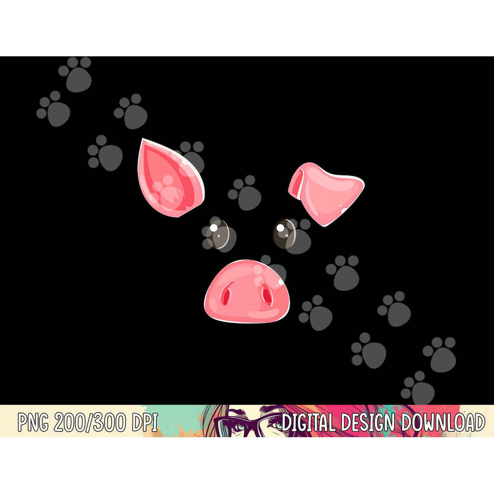 Cute Pig Face Halloween Costume Pig Family Matching png, sublimation copy.jpg