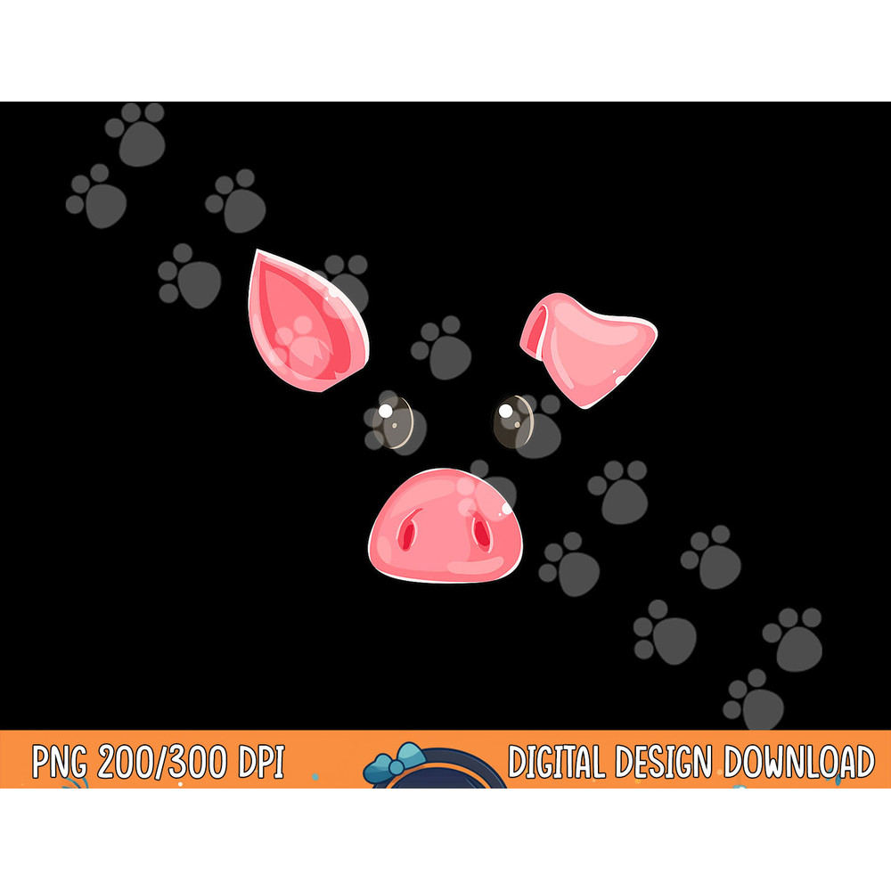 Cute Pig Face Halloween Costume Pig Family Matching png, sublimation copy.jpg