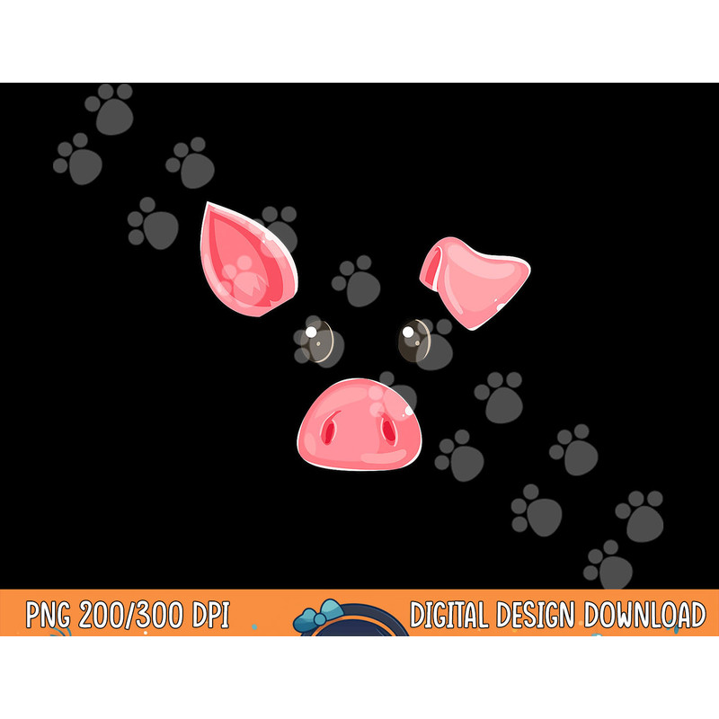 Cute Pig Face Halloween Costume Pig Family Matching png, sublimation copy.jpg