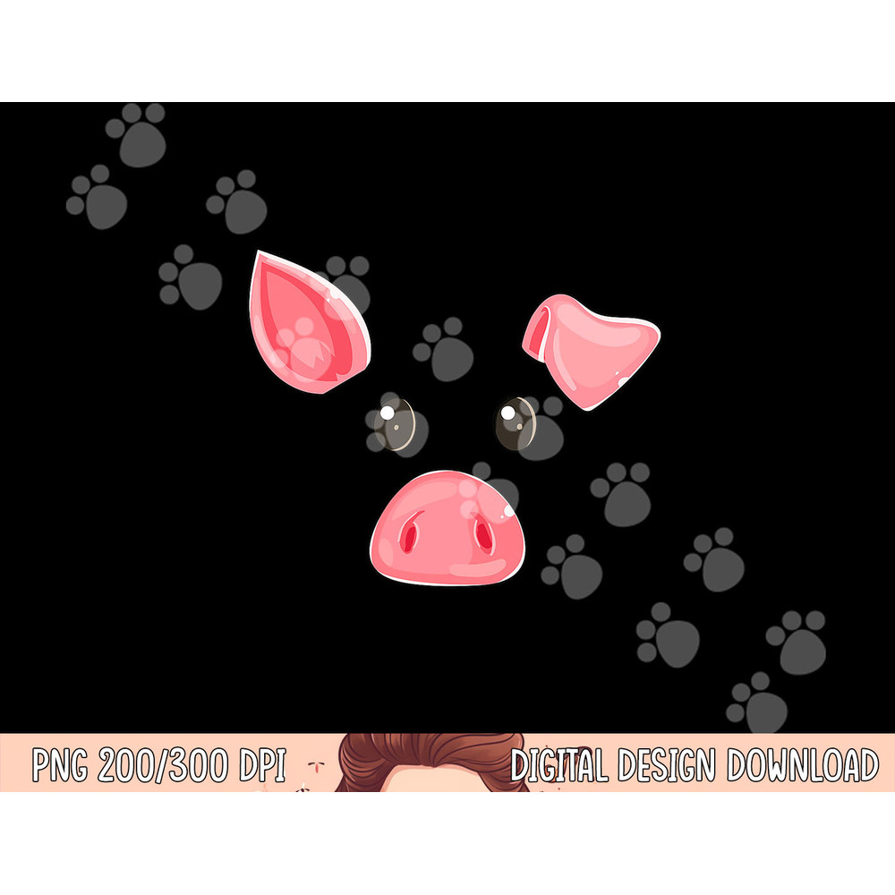 Cute Pig Face Halloween Costume Pig Family Matching png, sublimation copy.jpg