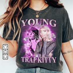 Young Miko Rap Shirt, Miko Trap Kitty Vintage 90s Style Y2K Sweatshirt, Young Miko Tour 2023 Gift For Fan Unisex Gift Ho