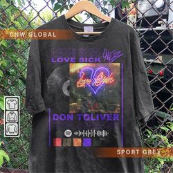 don toliver rap shirt, love sick album 90s y2k merch vintage hiphop sweatshirt, don toliver retro unisex gift bootleg ho